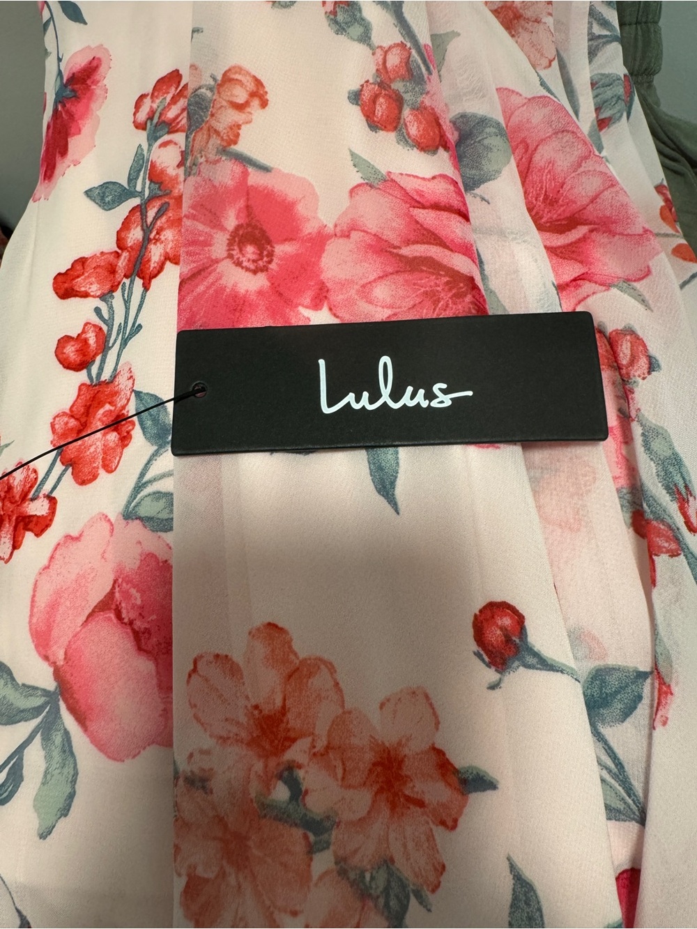 Lulu's Blush Pink One-Shoulder Floral Maxi Dress - Picture 4 of 4